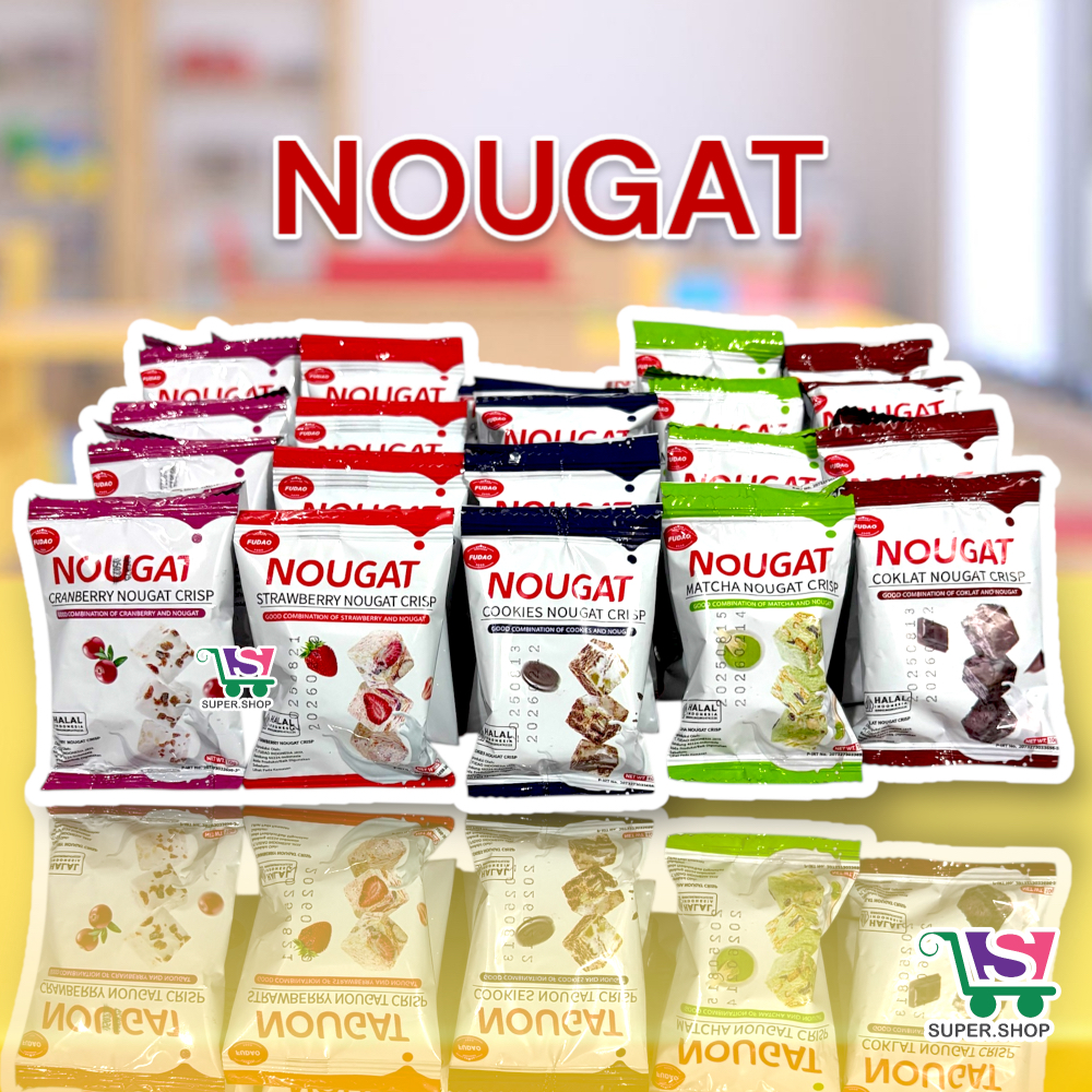 

NOUGAT Matcha / Cranberry Nogat Crisp Cemilan (isi 10 pcs)