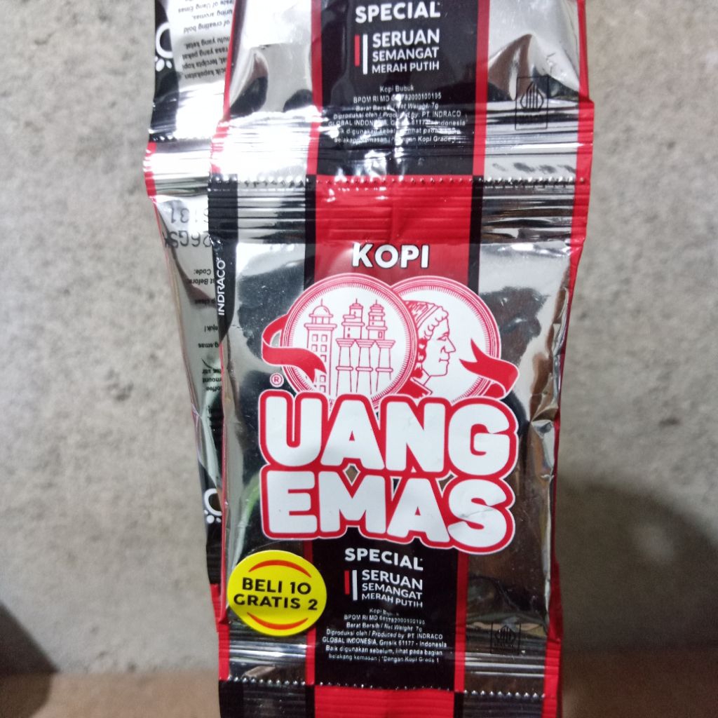 

KOPI UANG EMAS 7gr 10+2 SASET/renteng