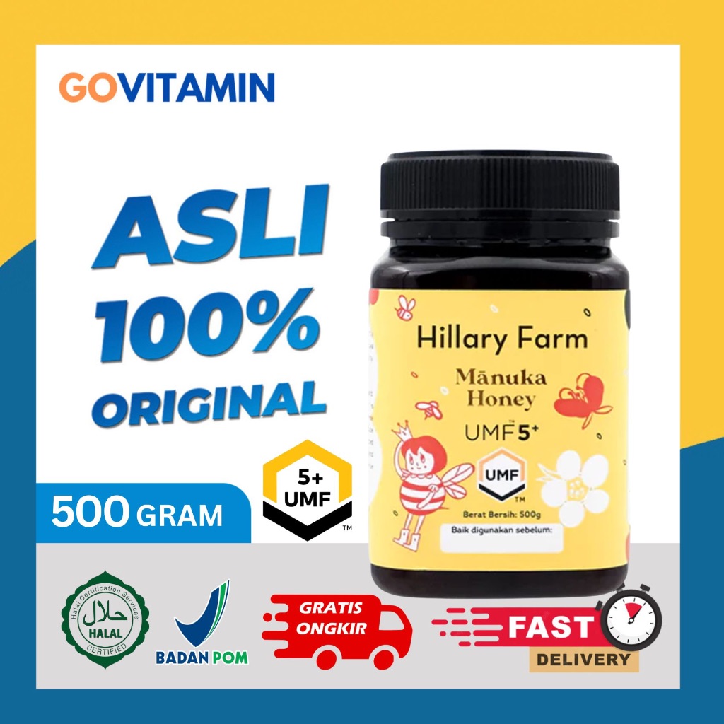 

Hillary Farm UMF 5+ Manuka Honey - madu manuka anak Pure New Zealand