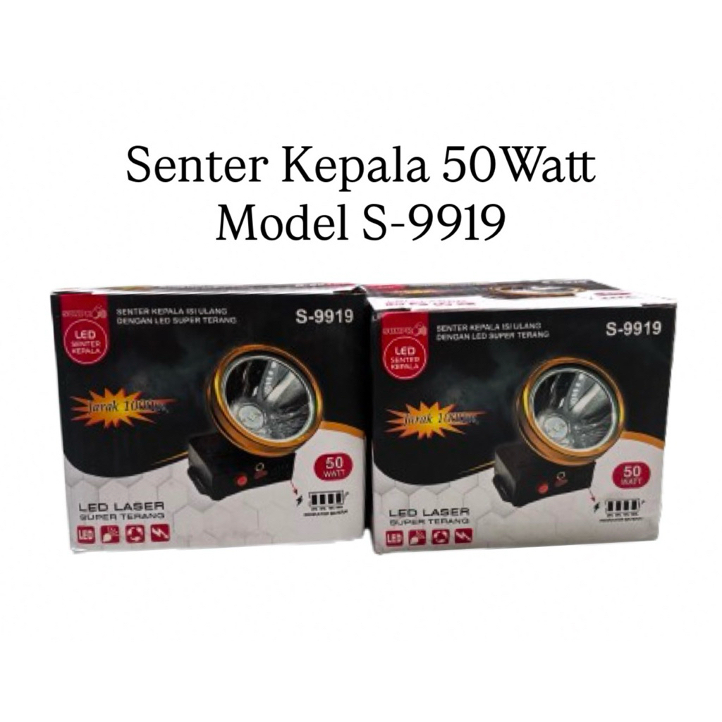 Jual Senter Kepala Sunpro Murah 50watt/Senter Kepala S-9919