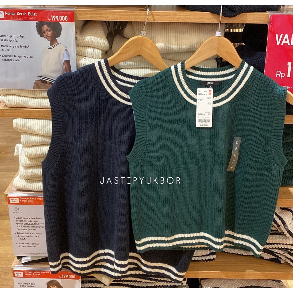 Women Uniqlo Rompi/Vest Knit