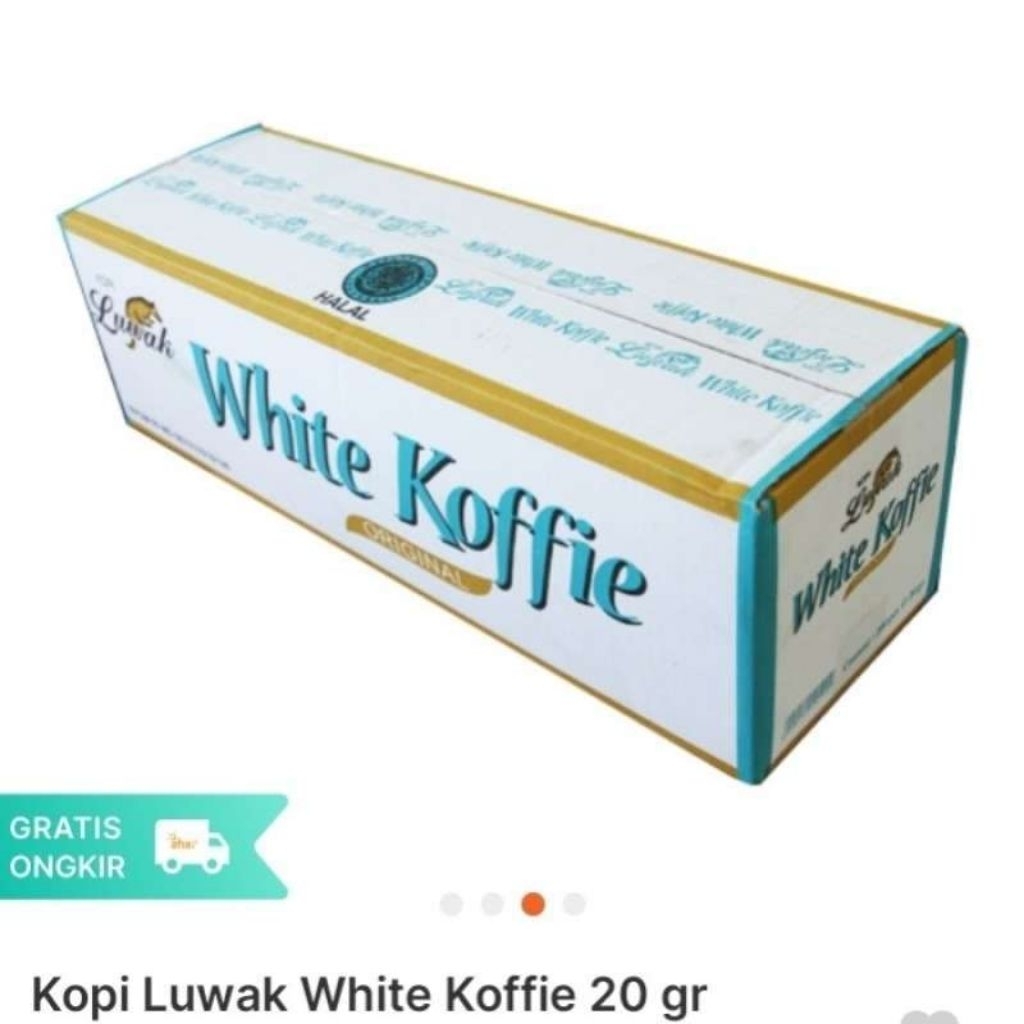 

Kopi Sachet LUAK WHITE KOFFIE 1 dus isi 12 renteng/120 sachet