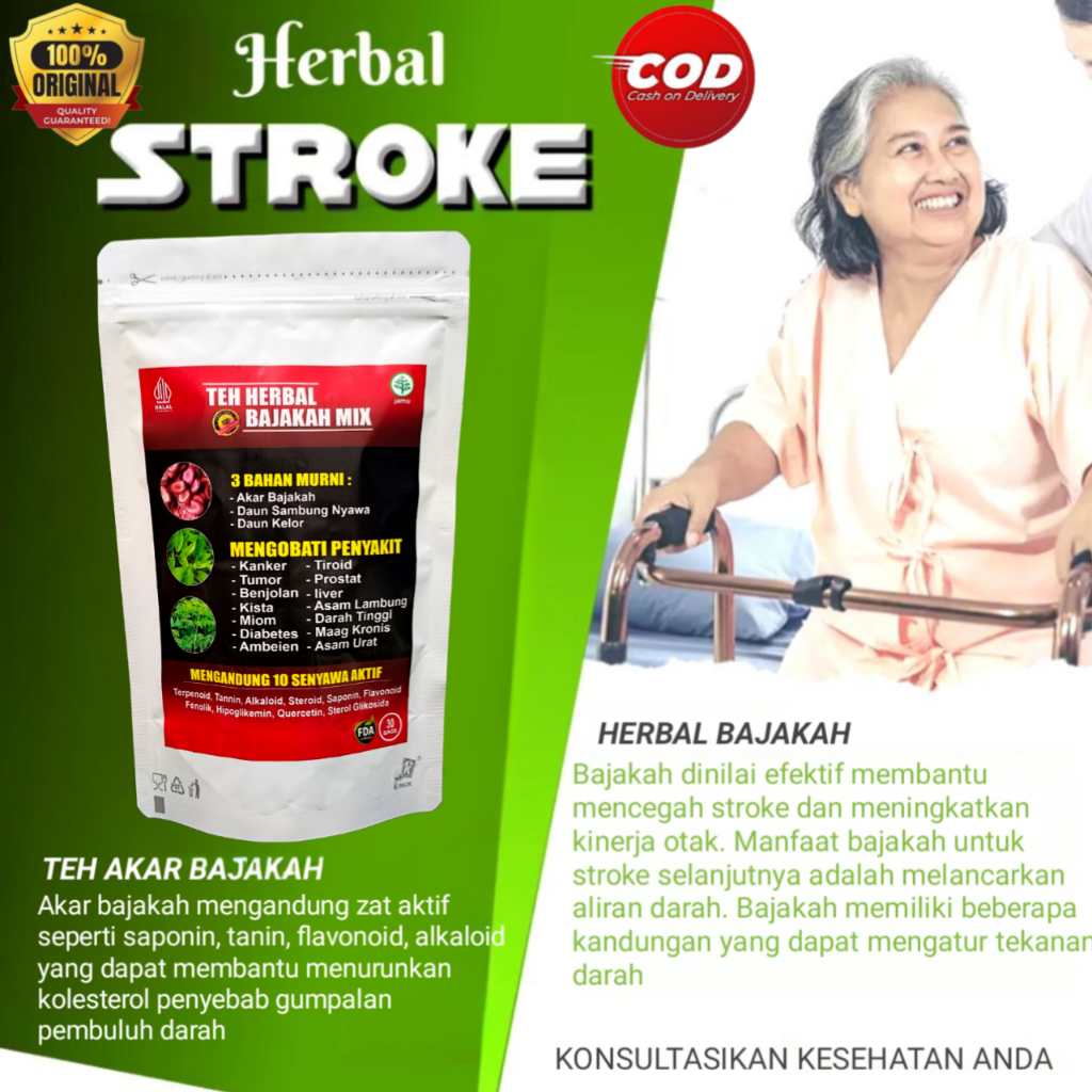 

Teh Herbal New Bajakah Special Mix Original Untuk Stroke Hipertensi Jantung Diabetes
