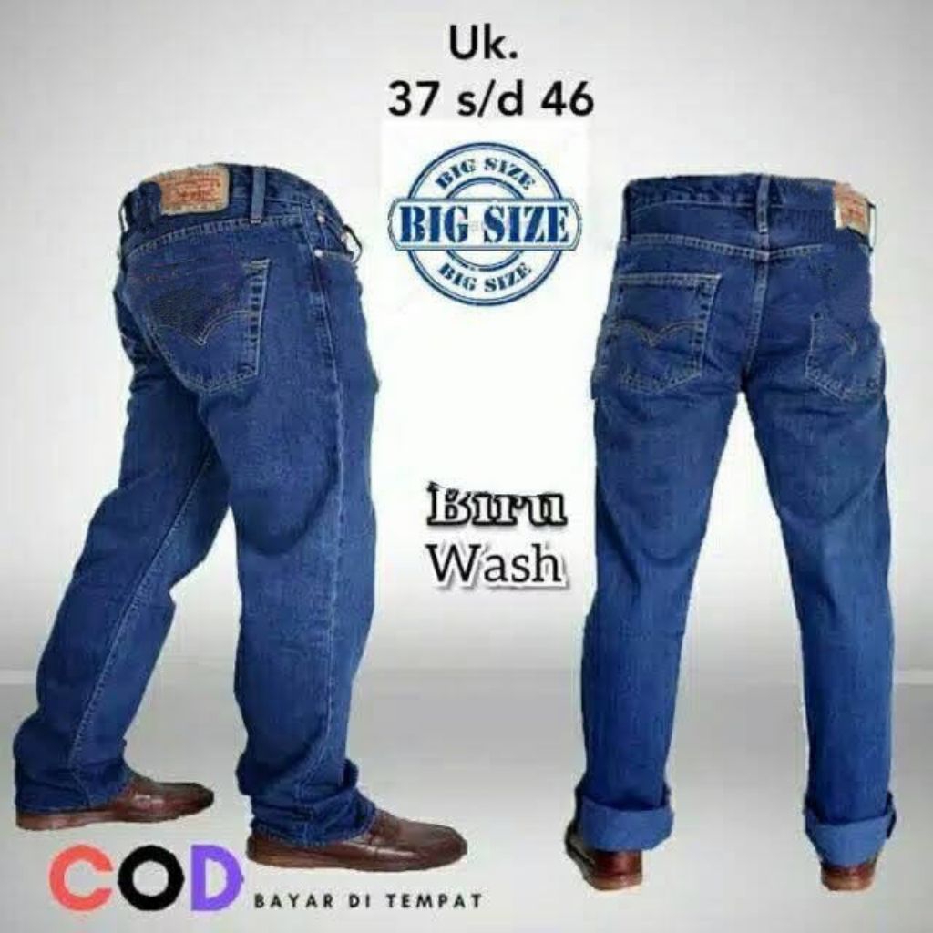 Celana jeans pria jumbo/celana jeans jumbo