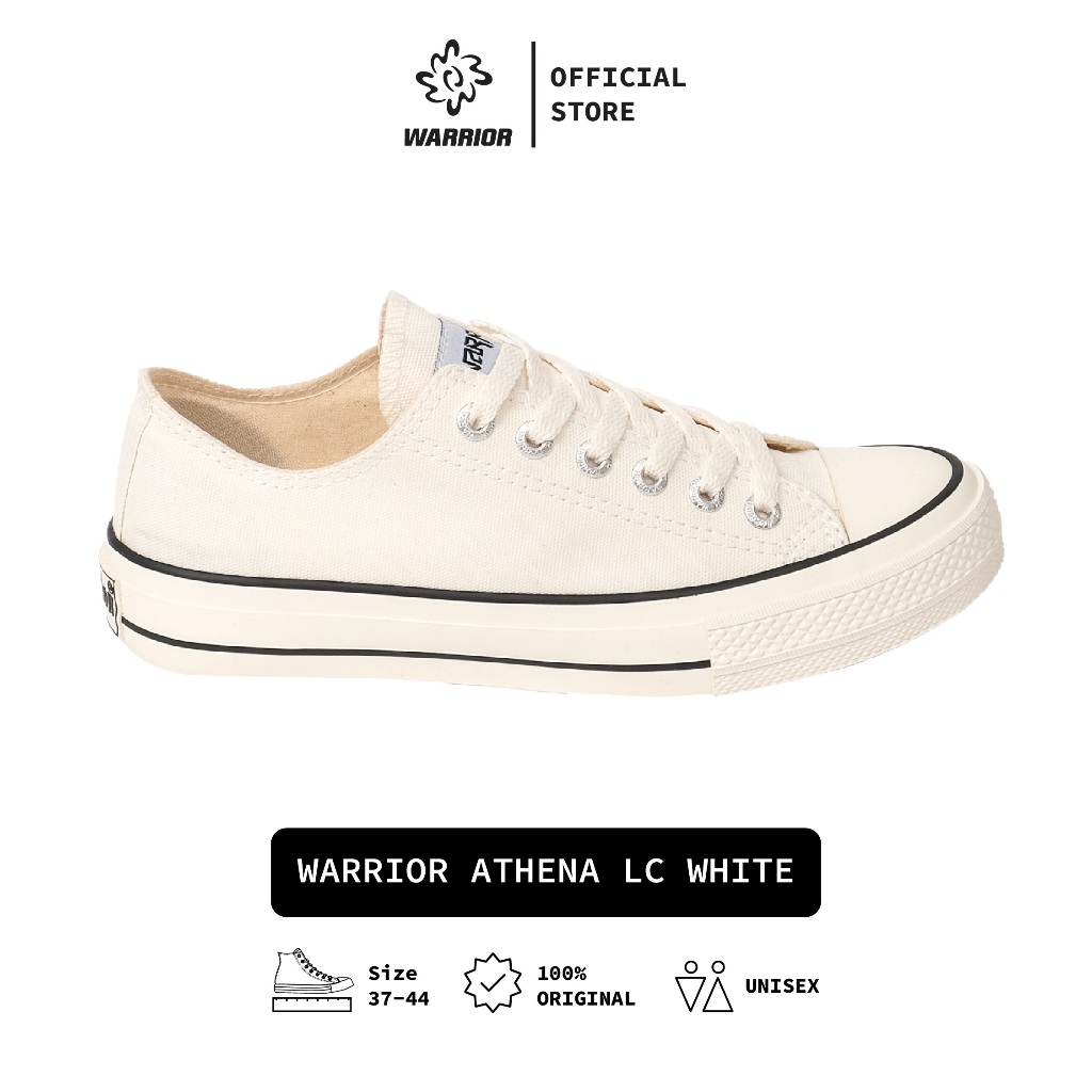 Warrior Athena LC White - Sepatu Canvas - Sepatu Warrior