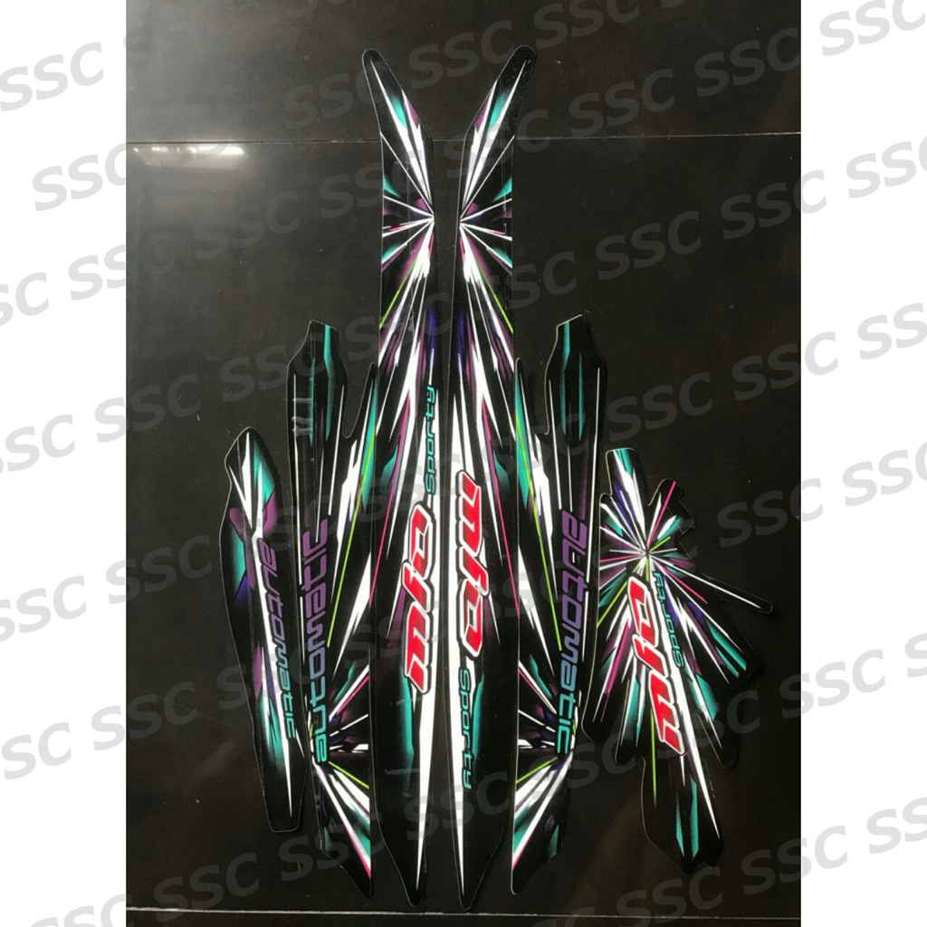 STRIPING STIKER MIO SMILE 2008 HITAM