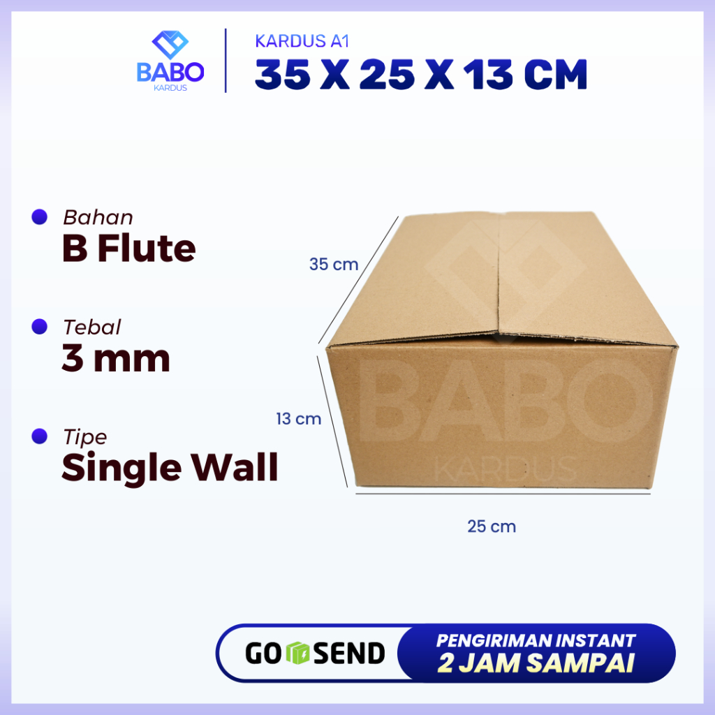 

Kardus / Box / Karton / Kotak Packing Sepatu - 35 x 25 x 13 cm