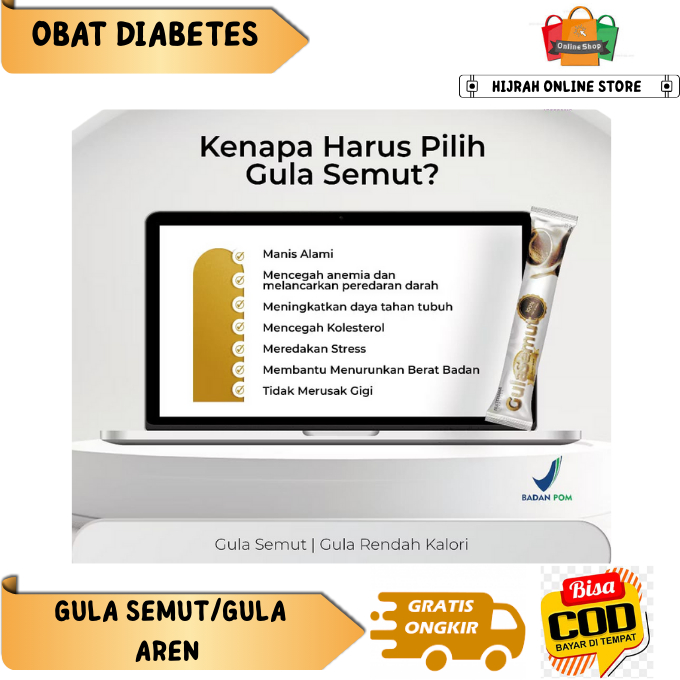 

UNIKEFOOD HEALTHY SUGAR I GULA SEMUT I GULA AREN SACHET PREMIUM RENDAH KALORI COCOK UNTUK DIET DAN DIABETES I OBAT DIABET