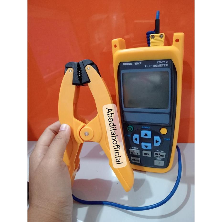 Set Thermocouple Thermometer Type K plus Thermocouple Pipe Clamp Probe