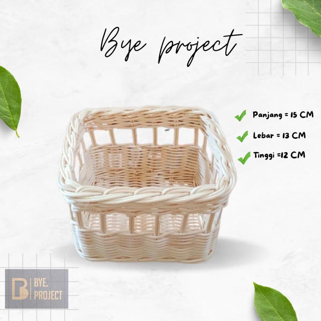 Keranjang Rotan kotak Kecil Suvenir Kado Seserahan