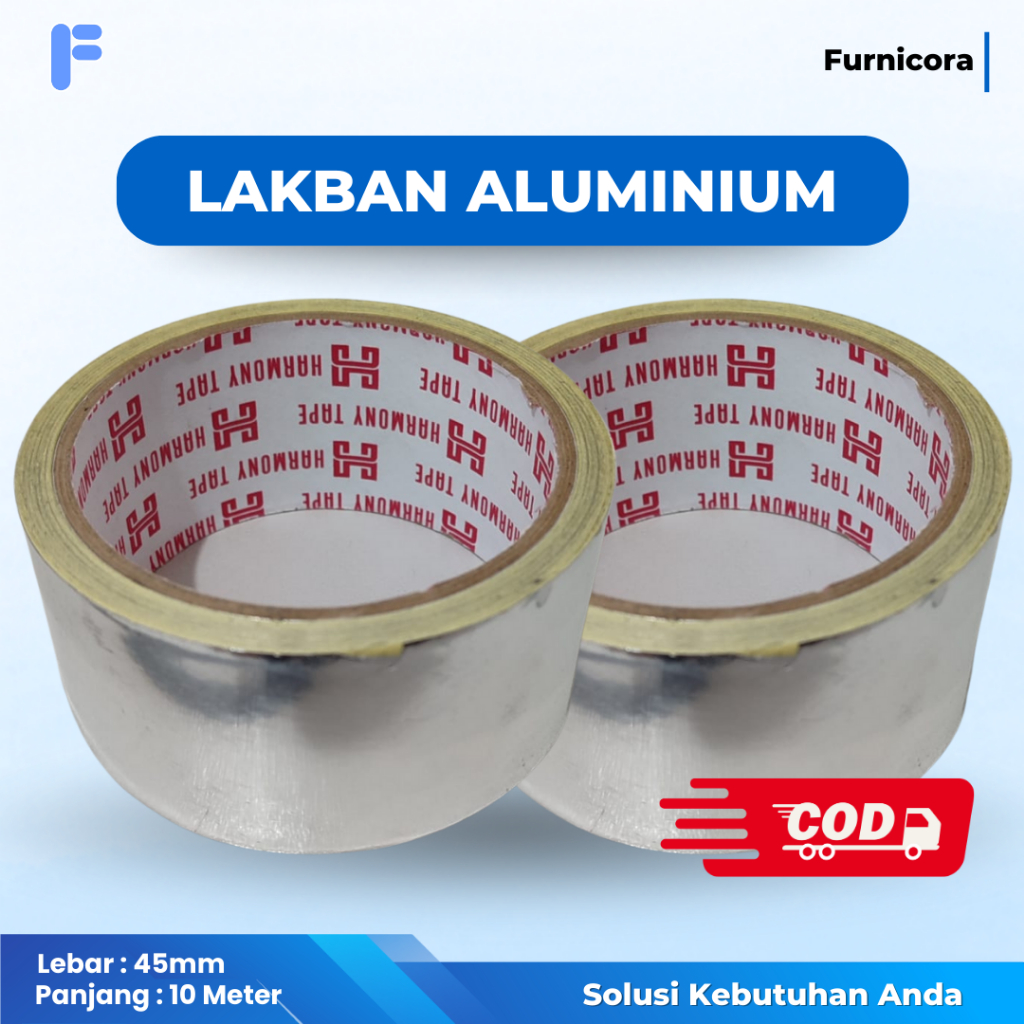 

Lakban Aluminium Foil Waterproof Harmony - Lakban Tambal Panci Anti Bocor 10 Meter Lakban Rumah Tangga Serbaguna Lakban Alumunium
