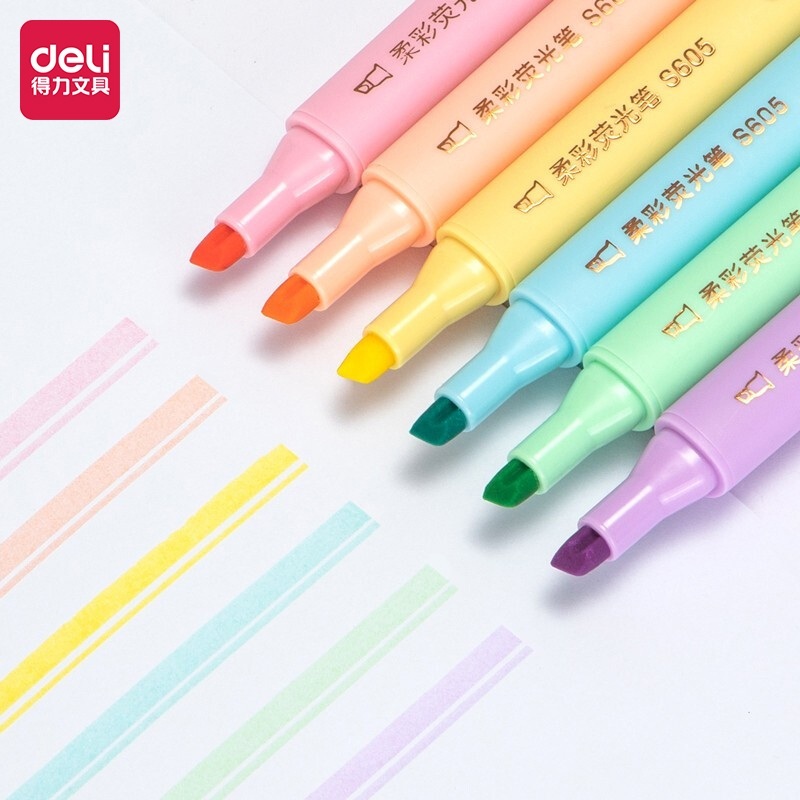 

Deli Pen Highlighter Macaroon 6 Warna S605