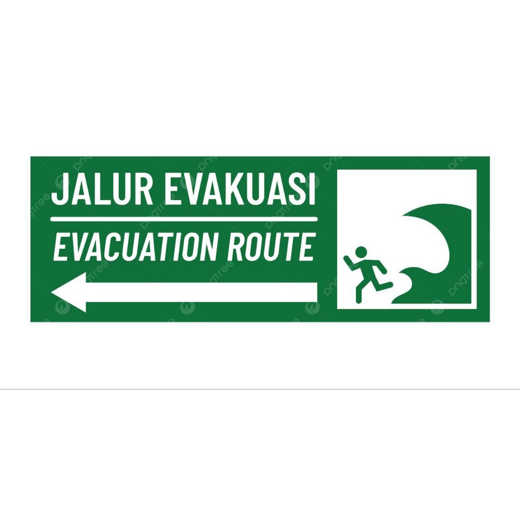 

Plang Rambu Jalur Evakuasi Plang Jalan Plang Rambu Alumunium plat Plang Bencana