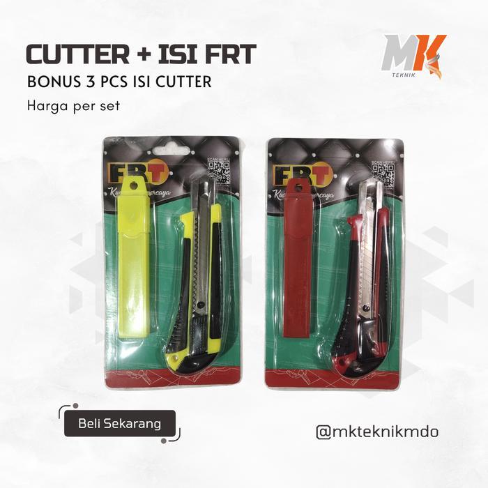 

CUTTER FRT + ISI BONUS 3 ISI CUTTER PISAU KERTAS
