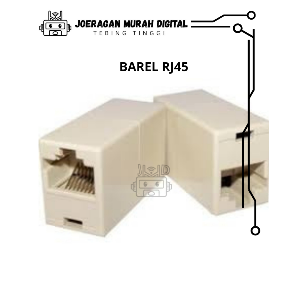 Barel RJ 45 / Barel RJ45 / Sambungan RJ45