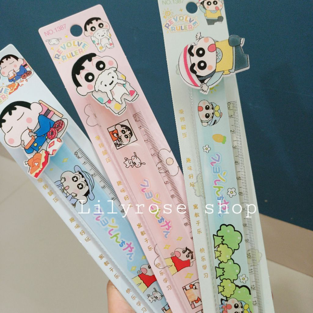 

Penggaris shinchan putar 15cm 1387