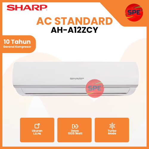 AC 1.5 PK  STANDARD Sharp AH-A12ZCY ( GARANSI RESMI MEDAN)