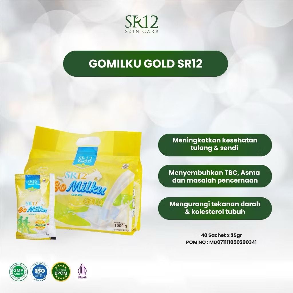 

GoMilku Gold Sachet SR12/Susu Kambing Etawa