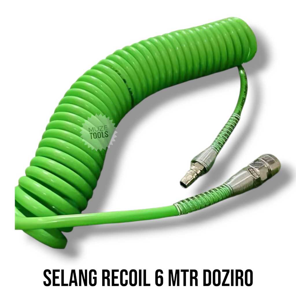 Selang Recoil Spiral Angin 6 Meter Doziro