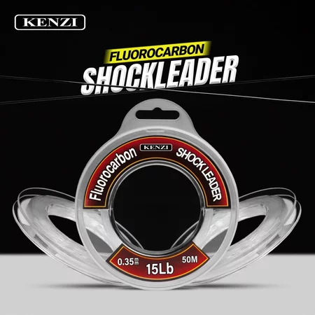 Senar Kenzi SHOCK LEADER Fluorocarbon Koji Senar Pancing FluoroCarbon Rekomendasi Fluorocarbon kuat