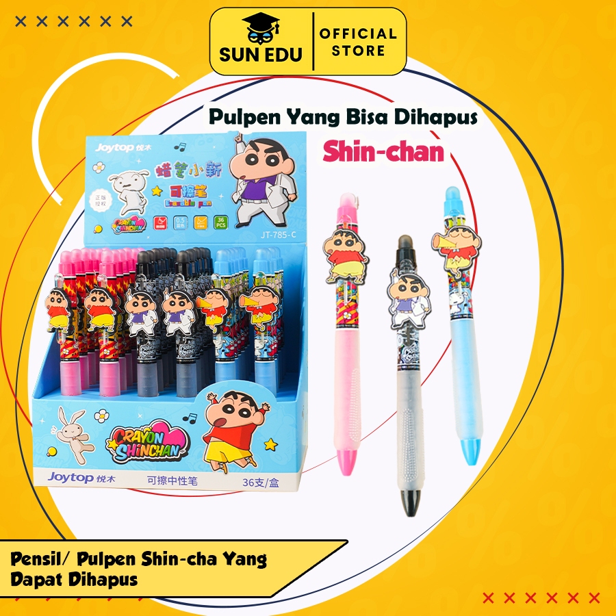 

Pulpen Crayon Shinchan 0.5mm Bisa dihapus / Erasable Pen Tinta Berwarna Karakter Shinchan / Alat Tulis Kantor Sekolah