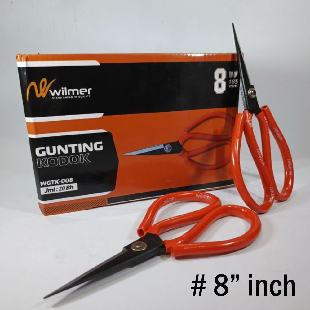 

WILMER Gunting Kodok 8" Kain Kertas Serbaguna Multipurpose Scissors