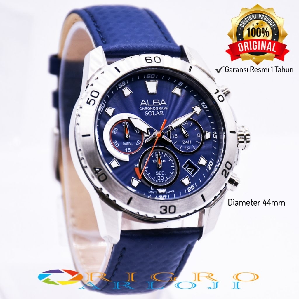 Jam Tangan Pria Alba AZ5017X1 Original Garansi Resmi 1 Tahun - Solar Powered