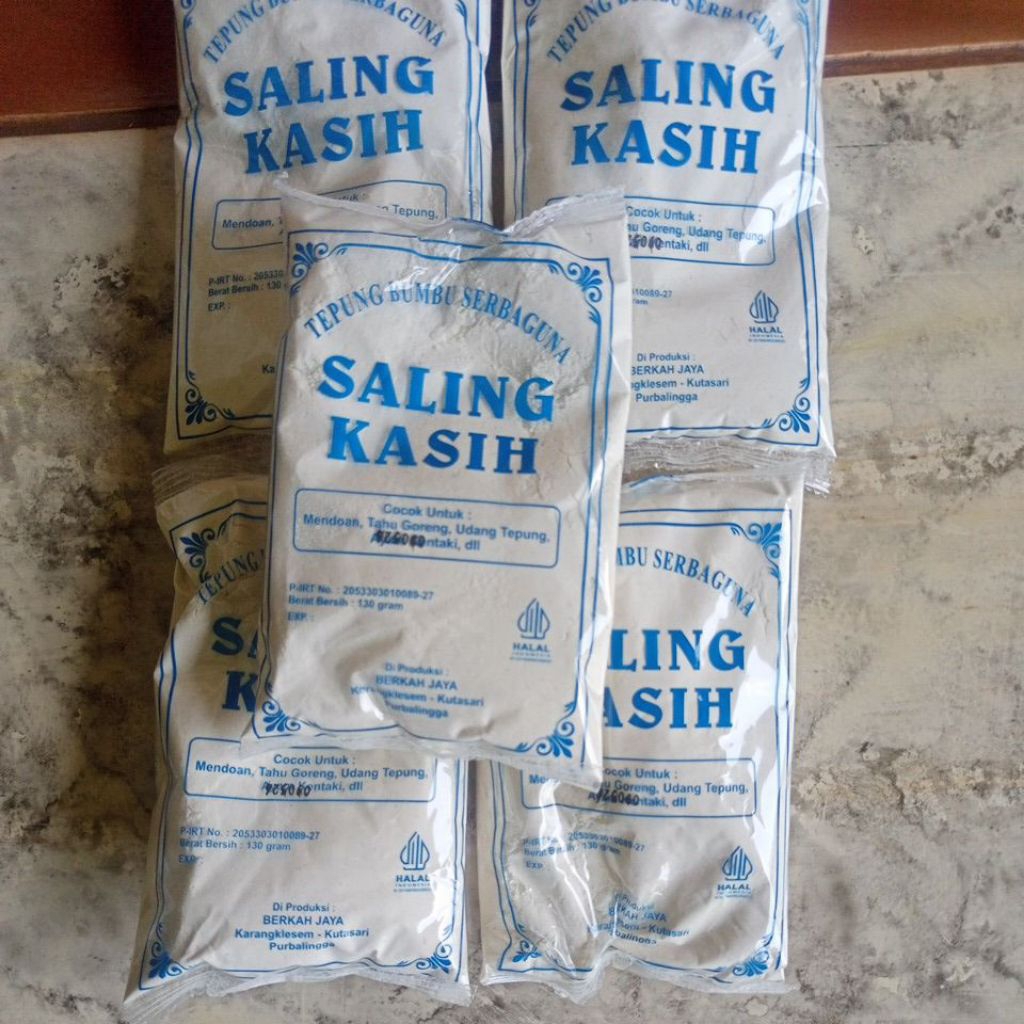

tepung bumbu saling kasih 1 pak isi 10 bks