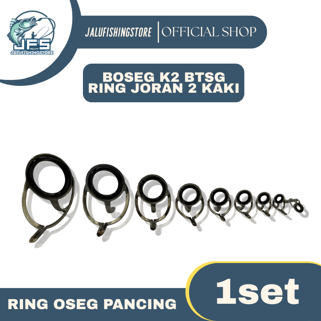 Ring Joran Set GUIDE 2 KAKI BOSEG 2K BTSG Stainless Steel Keramik