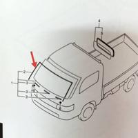[REDARMS] KARET KACA DEPAN NEW CARRY / NEW FUTURA 2019 -