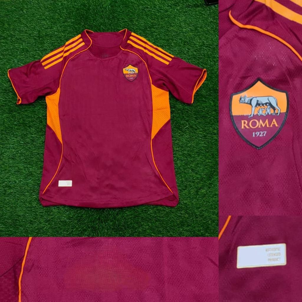 PLAYER ISSUE JERSEY BOLA ROMA HOME 2025/2026 PLAYER VERSION NEW.