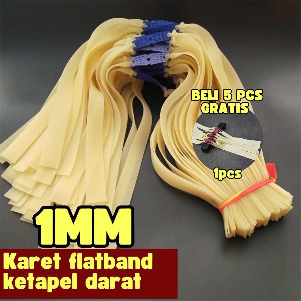 karet flatband ketapel tradisional 1mm