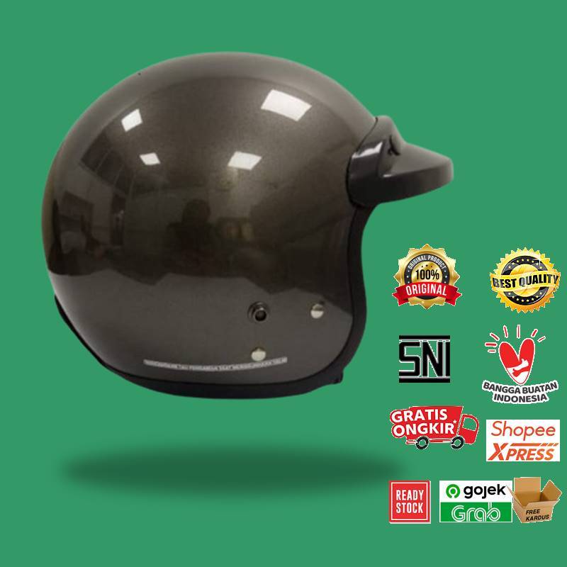 Helm Bogo / Helm Retro / ANT Classico Gunmet (Helm Only)