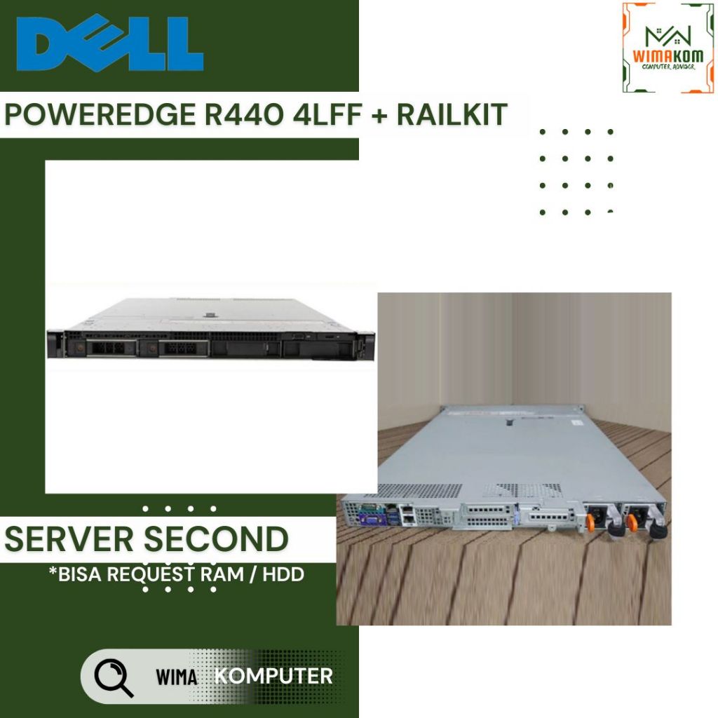 DELL R440 Xeon GOLD, bukan DELL R640 bukan DELL R740 , Dell EMC PowerEdge R440