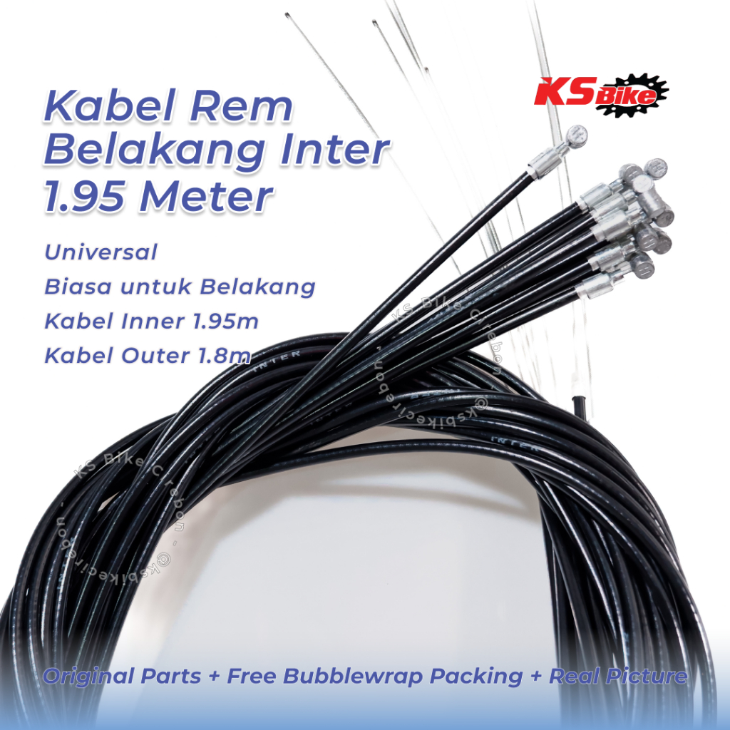 Kabel Rem Sepeda Belakang Inter 1.80m x 1.95m La Tigre 2meter 175cm Tali Oler Depan Belakang Univers