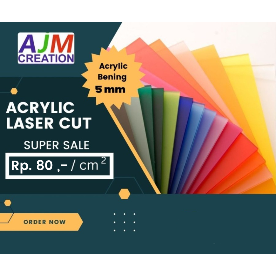 

Akrilik Lembaran 5mm Bening Potongan Laser Custom MURAH dan TERBAIK
