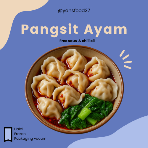 

Pangsit Ayam Chili Oil / Pangsit Ayam Frozen / Frozen Food Halal