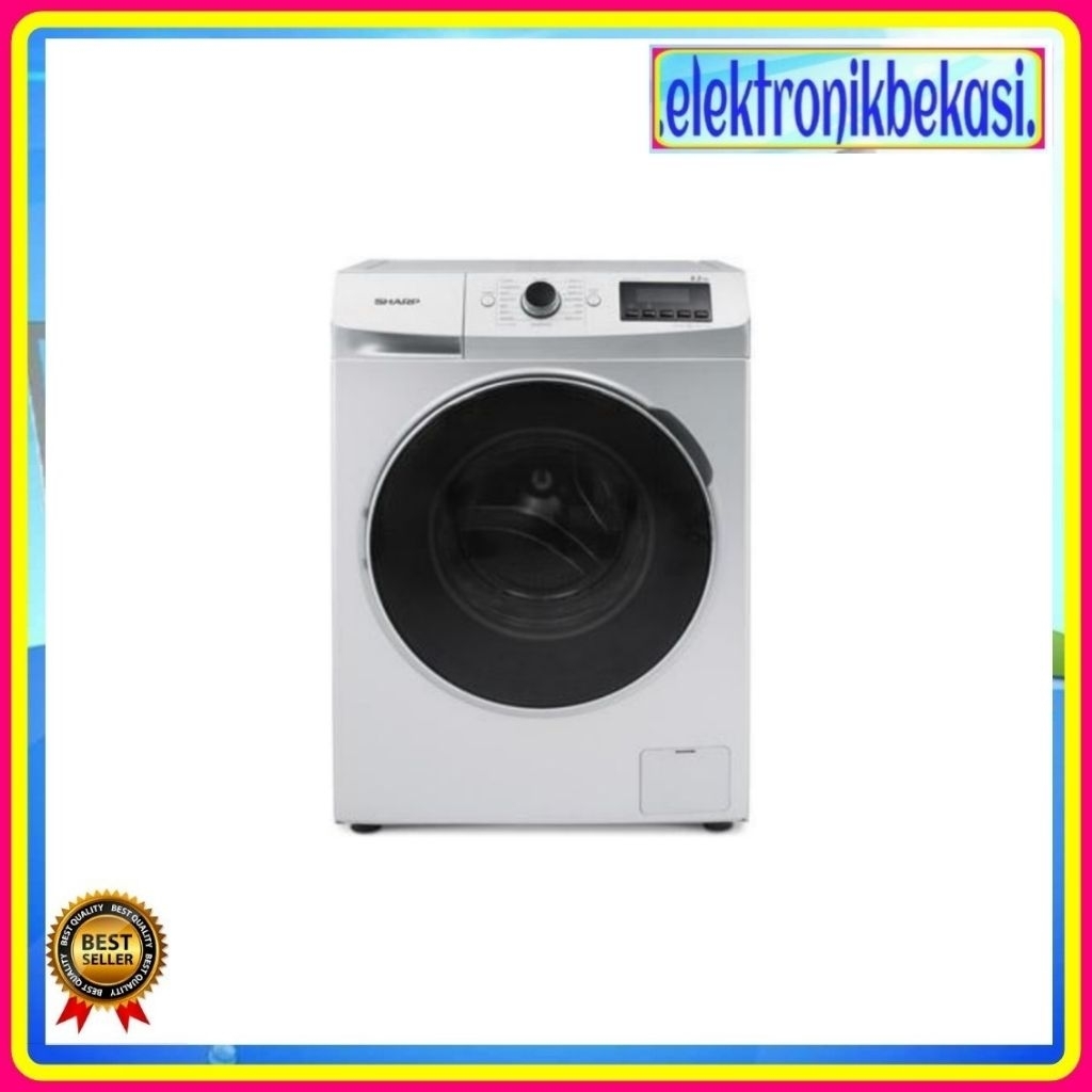 MESIN CUCI SHARP ES FL 1073 W / MESIN CUCI SHARP FRONT LOADING 7KG / SHARP ES-FL1073W MESIN CUCI