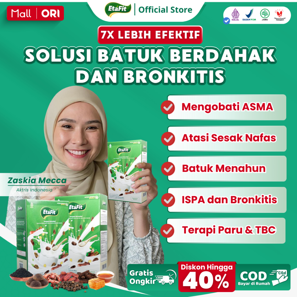 

ETAFIT - Solusi Batuk Asma dan Sesak Nafas - Susu Kambing Etawa Bubuk 100% Original