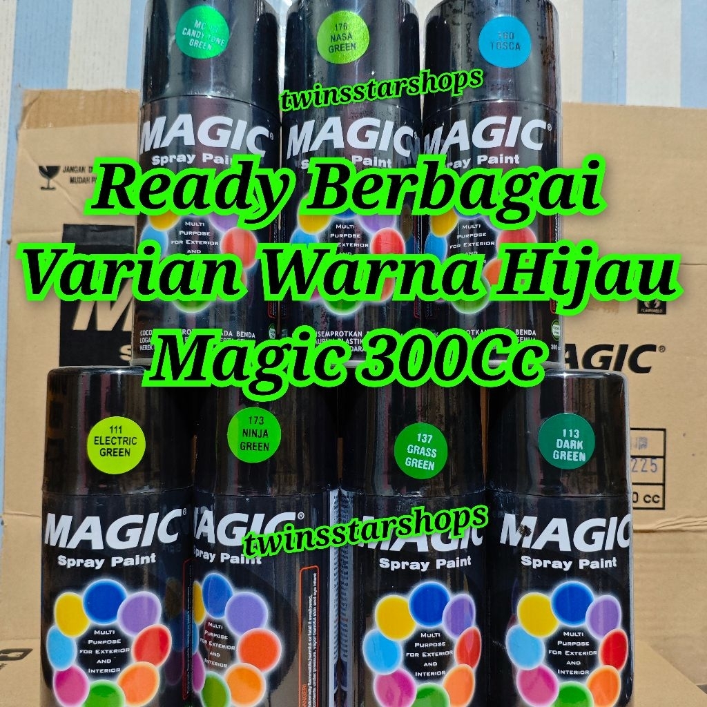 Pilok Pilox Pylox Cat Magic Varian Hijau Army Green 122 Candy 13 Nasa 176 Tosca 160 300Cc