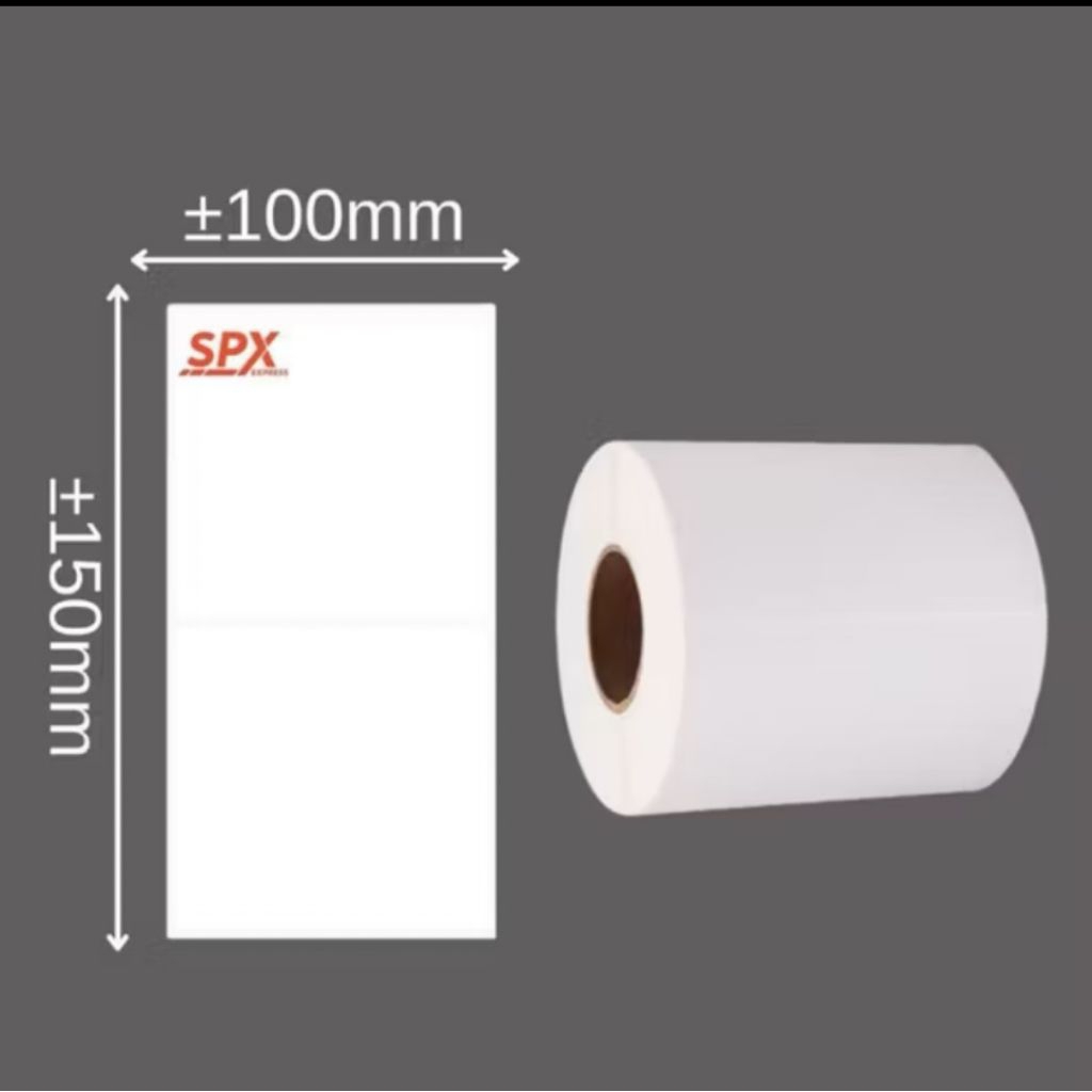 

(TERMURAH) Kertas label thermal 100x150 mm, isi250 pcs/ roll