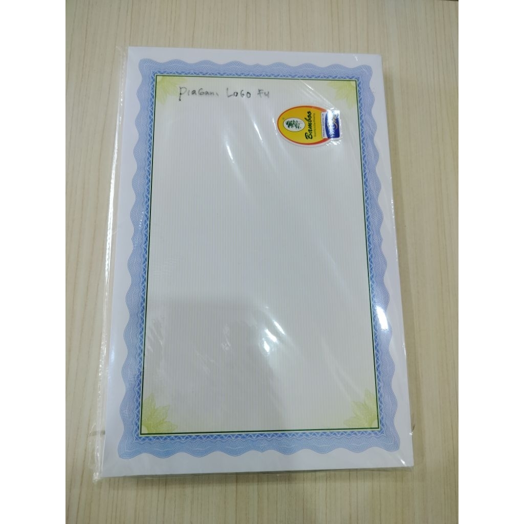 

Kertas Sertifikat F4 Bamboo (1 Pak isi 100 )