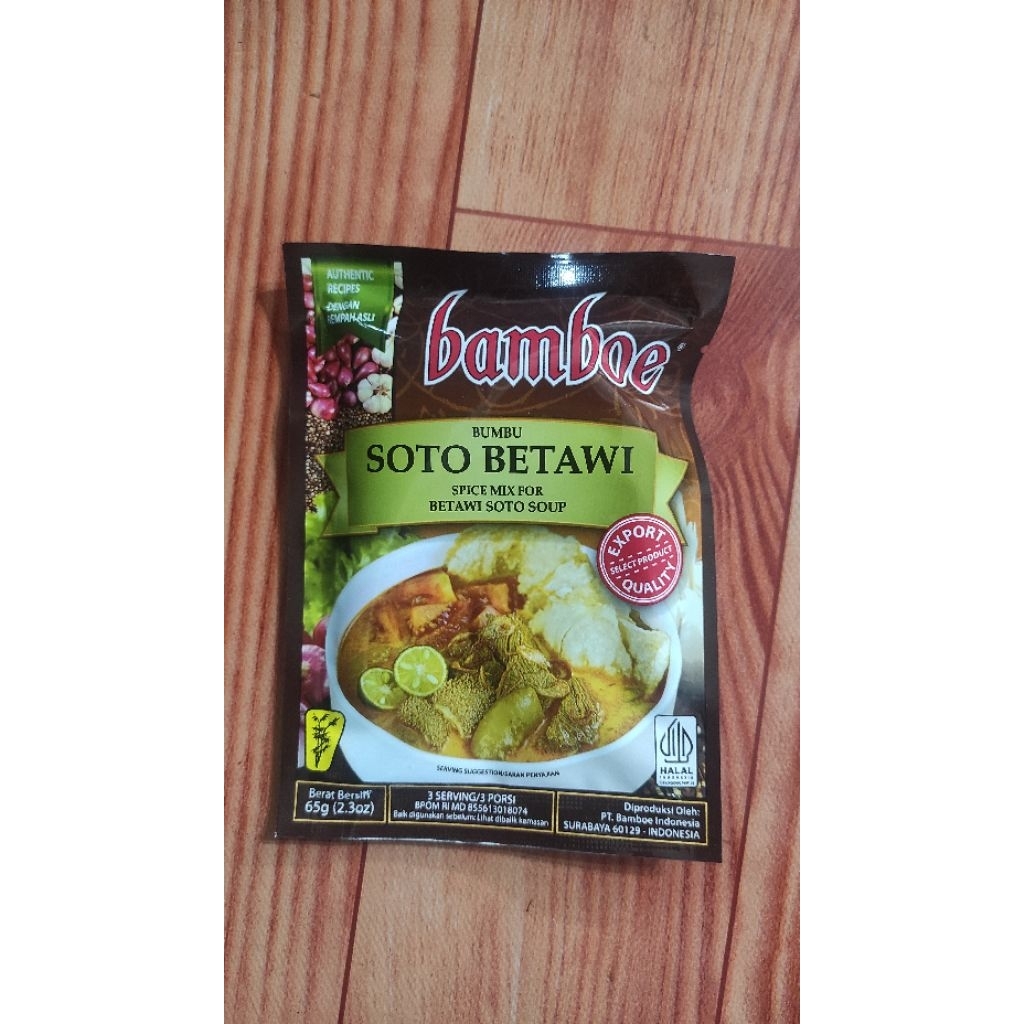 

bamboe bumbu soto Betawi halal