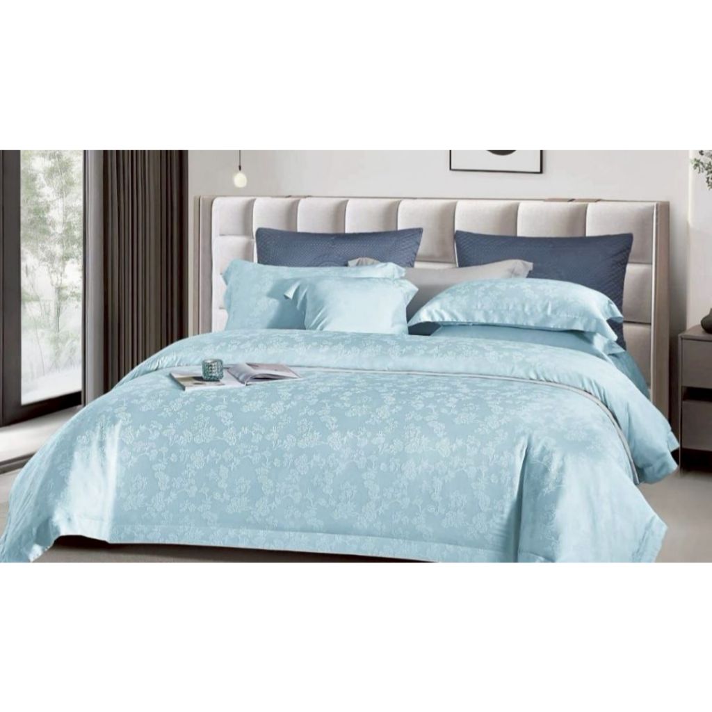 Queen Hotel-Bedcover Sprei Set KingKoil Sutra Tencel Sprei Sultan Mewah Lembut Anti Bacteri Termurah