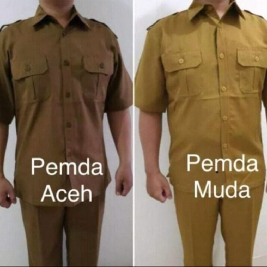 Seragam Dinas Pria Pemda Muda Dan Tua || PDH Pria Pemda Tua dan Muda