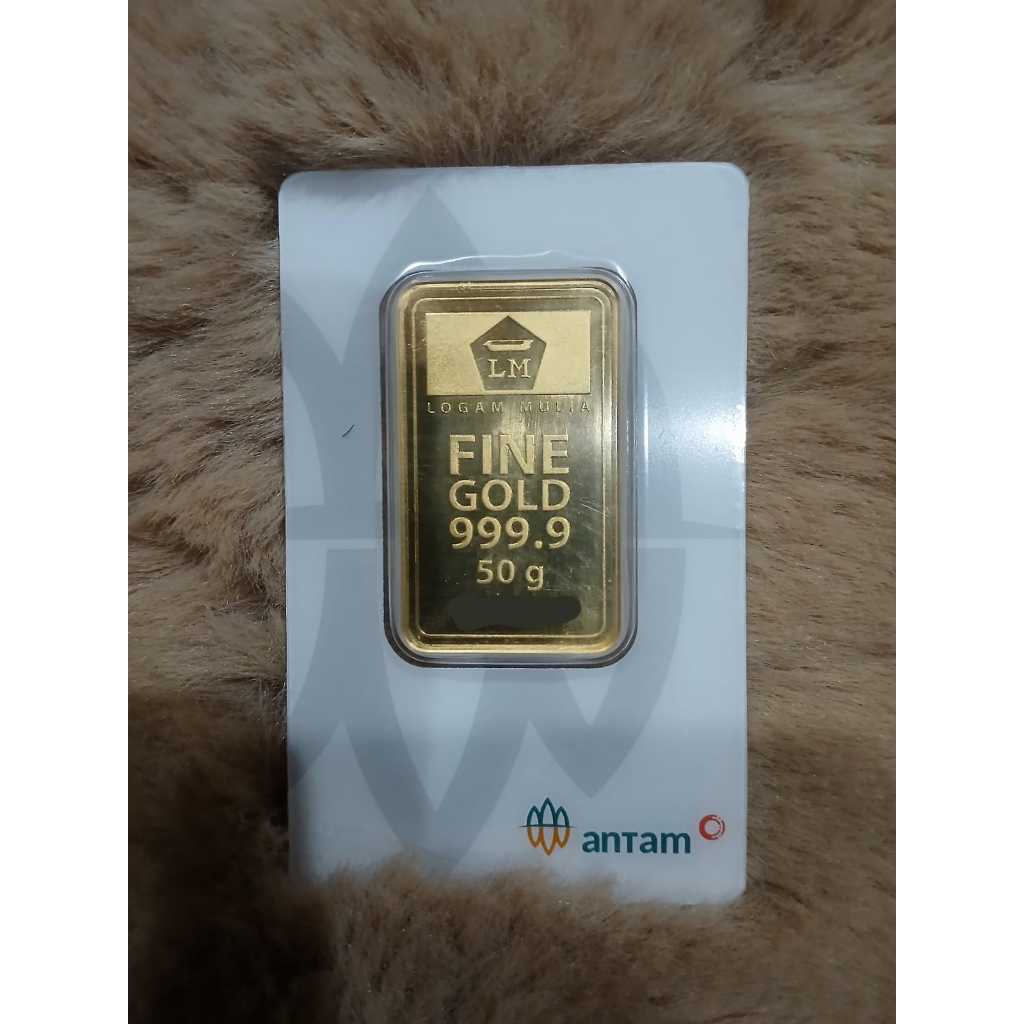 Logam mulia emas 50 gram