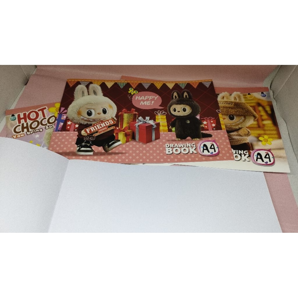 

Buku gambar A4 Labubu per pack isi 10 buku