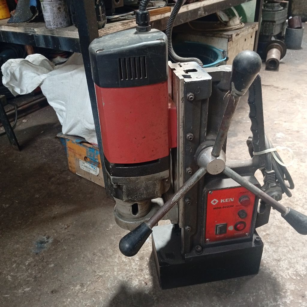 mesin bor magnet 23mm ken 6023n magnetic drill bekas