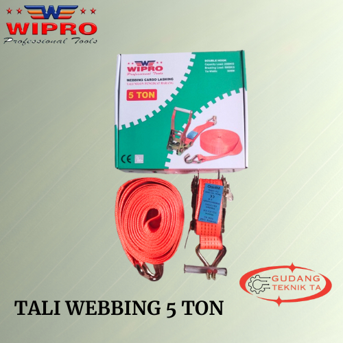 WIPRO TALI WEBBING 5 TON 8M 10M 12MTALI KREK / MINIATURE / SOUND SISTEM / TREK BELT