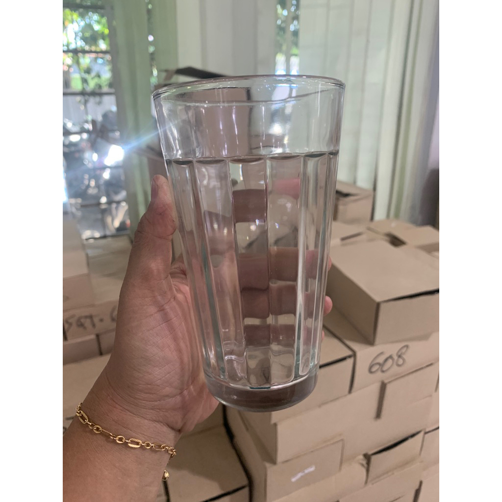 gelas es teh jadul /gelas kaca